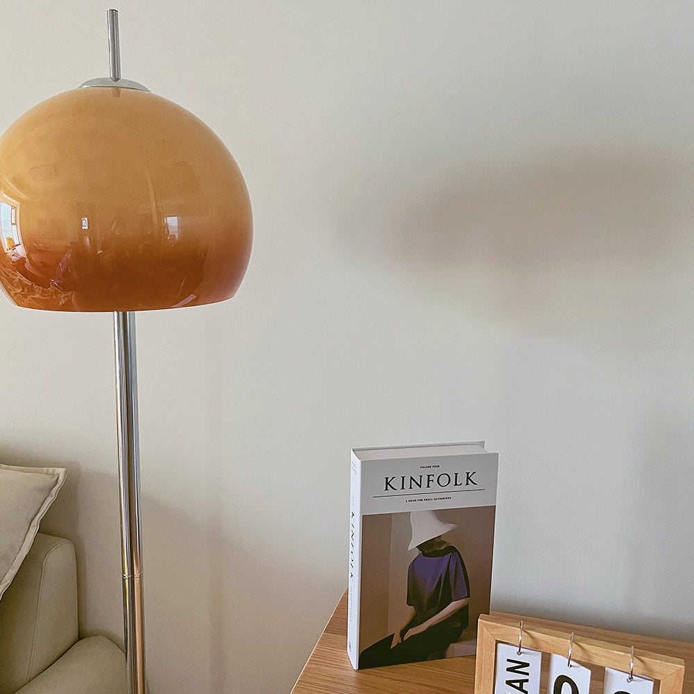 Mira Dome Glass Sunset Floor Lamp