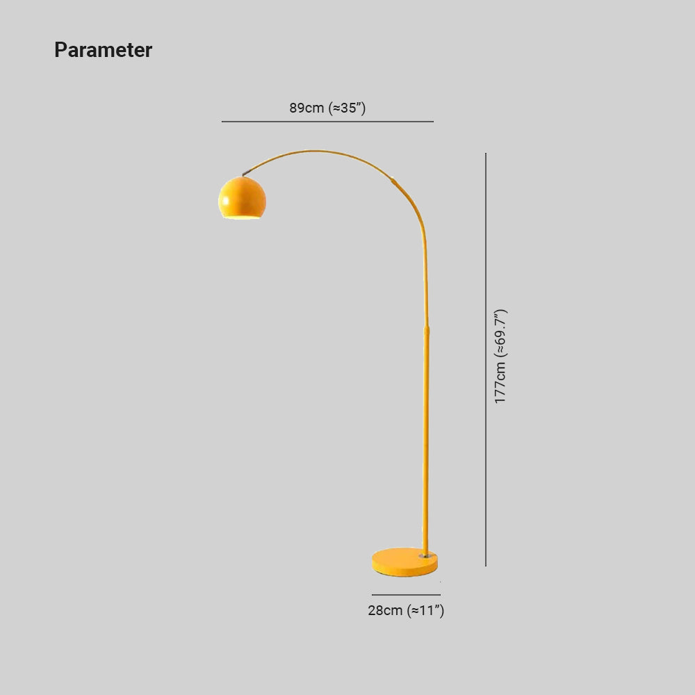 Mira Fishing Arc Floor Lamp | 6 Colours