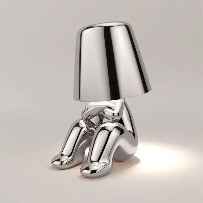 Little Man Lamp | 5 Poses | Gold/Silver