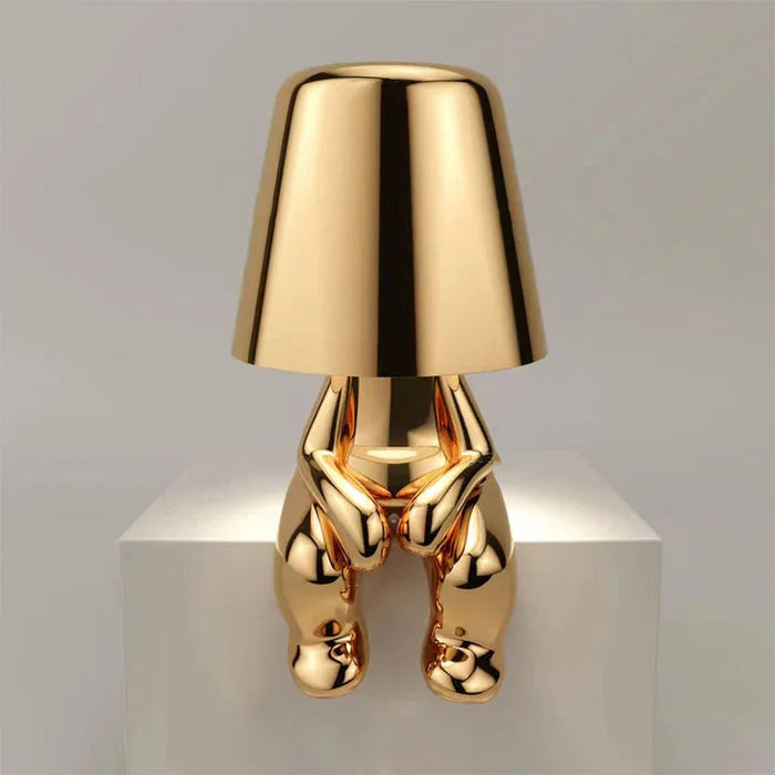 Little Man Lamp | 5 Poses | Gold/Silver