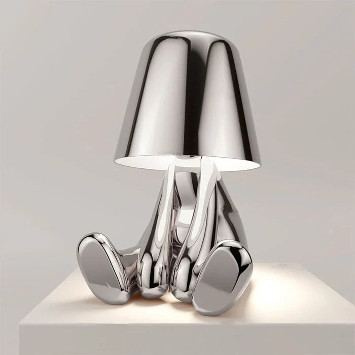 Little Man Lamp | 5 Poses | Gold/Silver