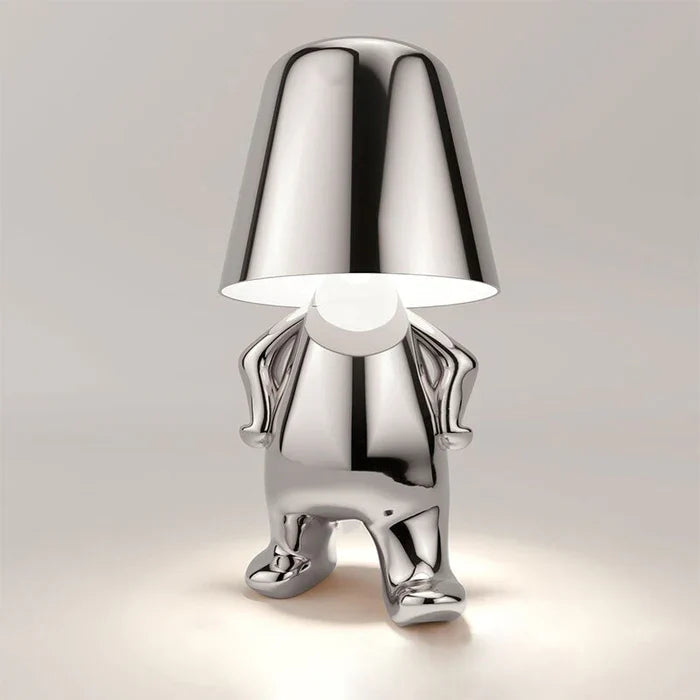 Little Man Lamp | 5 Poses | Gold/Silver