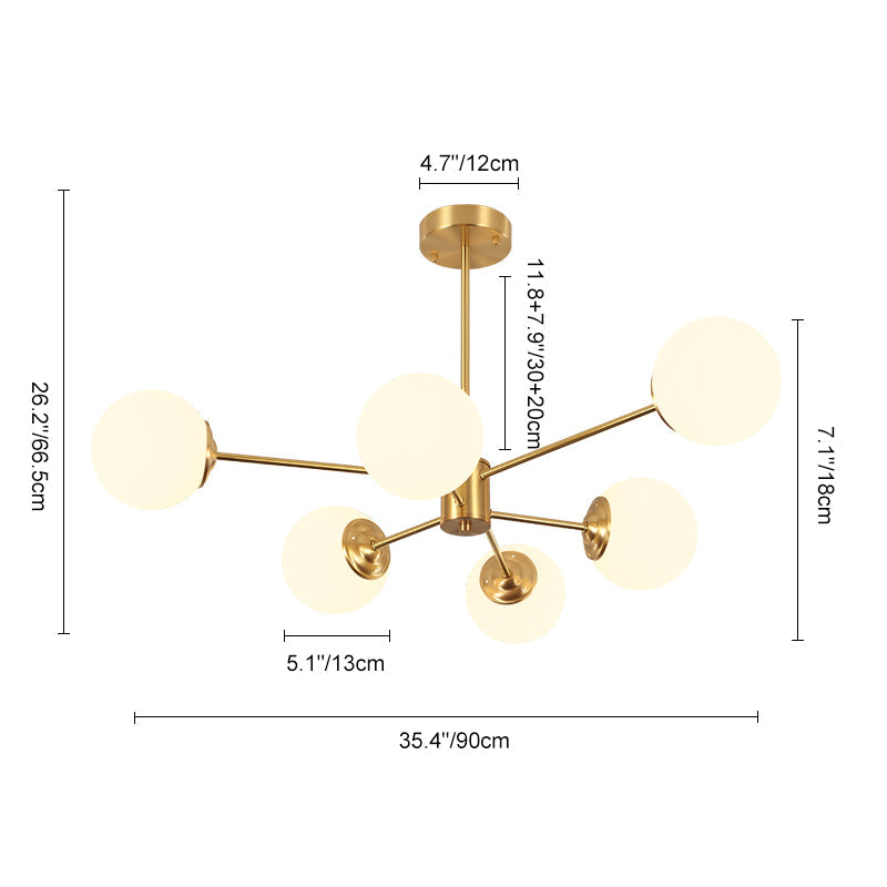 Mid-Century Bubble Sputnik Chandelier | 2 Colours