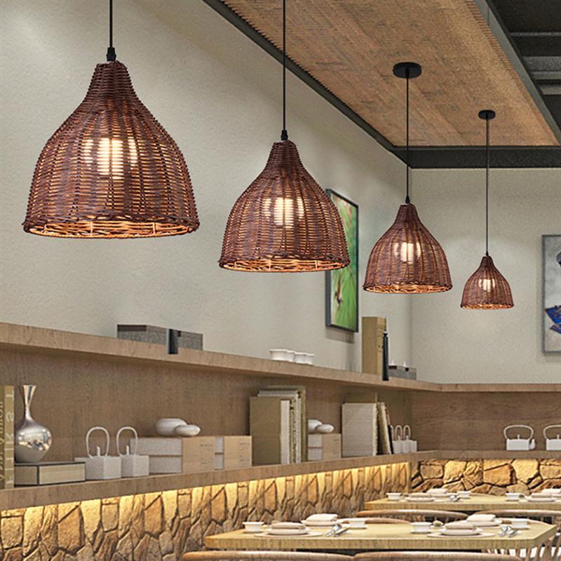 Modern Bamboo Pendant Light | Adjustable Height & Metal Frame | Stylish Kitchen Pendant Lighting for Warm Illumination 3