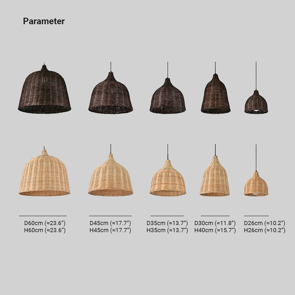 Modern Bamboo Pendant Light | Adjustable Height & Metal Frame | Stylish Kitchen Pendant Lighting for Warm Illumination 4