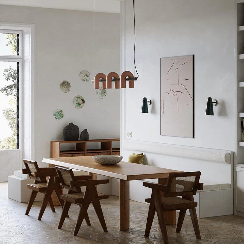 Modern Black Pendant Light | Linear Design with 3 U-Shaped LED Lights | Stylish Kitchen Island Lighting for Elegant Illumination 1