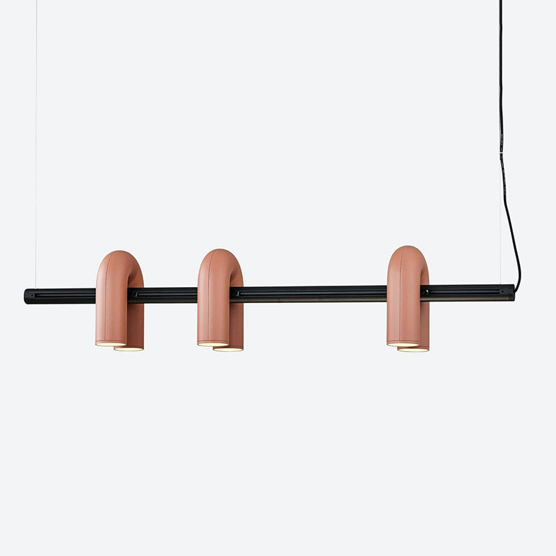 Modern Black Pendant Light | Linear Design with 3 U-Shaped LED Lights | Stylish Kitchen Island Lighting for Elegant Illumination 2