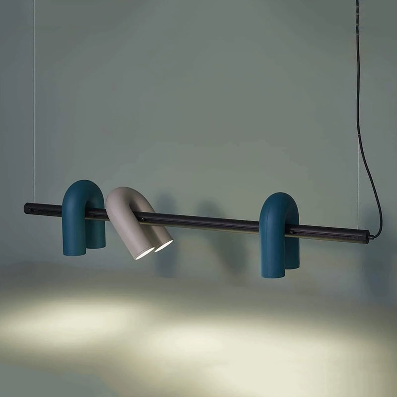 Modern Black Pendant Light | Linear Design with 3 U-Shaped LED Lights | Stylish Kitchen Island Lighting for Elegant Illumination 5
