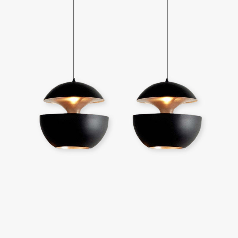 Arisha Pendant Light | Black/White | 25/35cm | Adjustable Chain LED