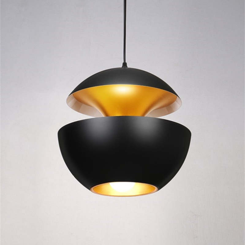 Arisha Pendant Light | Black/White | 25/35cm | Adjustable Chain LED