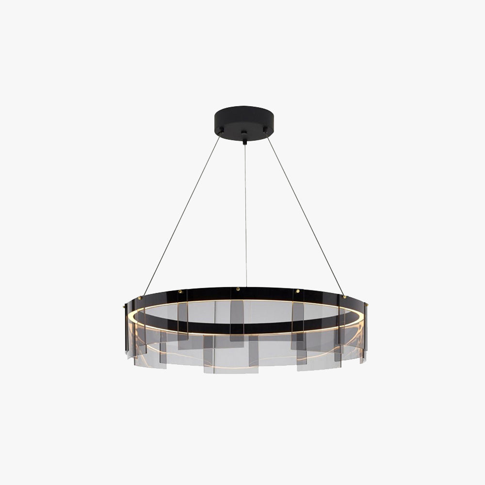 Modern Black Pendant Light with Adjustable Height | Sleek Metal Design for Elegant Kitchen Lighting 1
