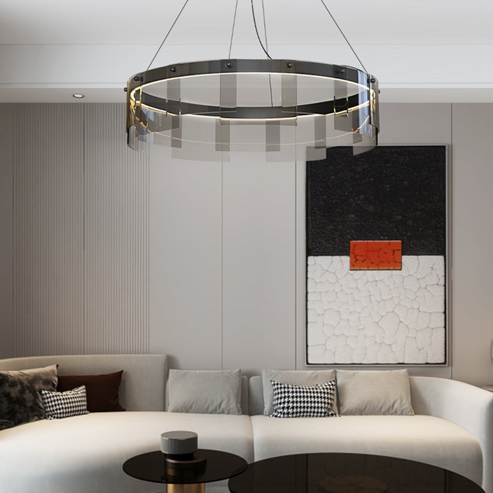 Modern Black Pendant Light with Adjustable Height | Sleek Metal Design for Elegant Kitchen Lighting 4