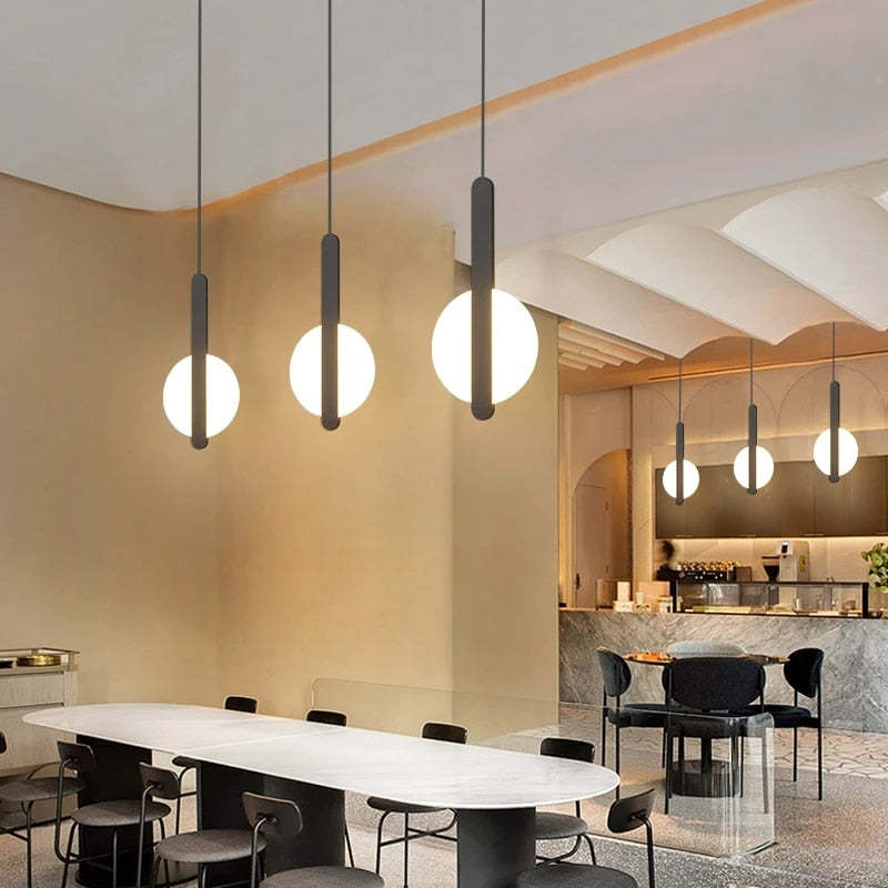 Modern Black Pendant Light with Dimmable Feature | Stylish Hanging Light for Versatile Ambiance 3