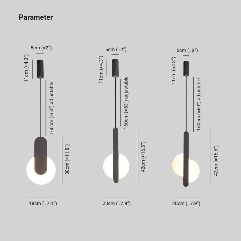 Modern Black Pendant Light with Dimmable Feature | Stylish Hanging Light for Versatile Ambiance 4