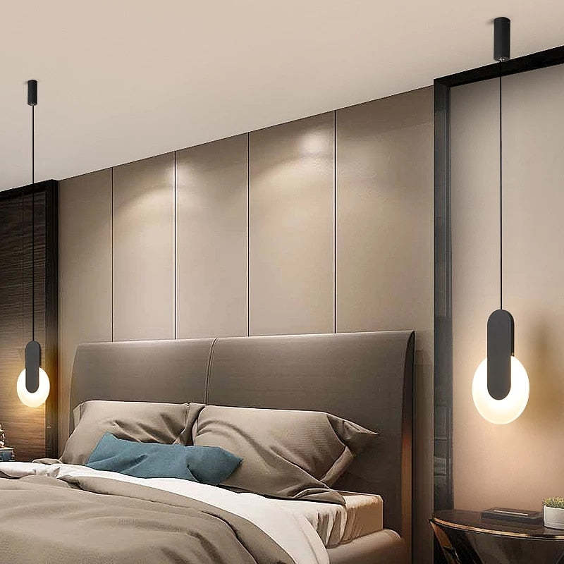 Modern Black Pendant Light with Dimmable Feature | Stylish Hanging Light for Versatile Ambiance 9