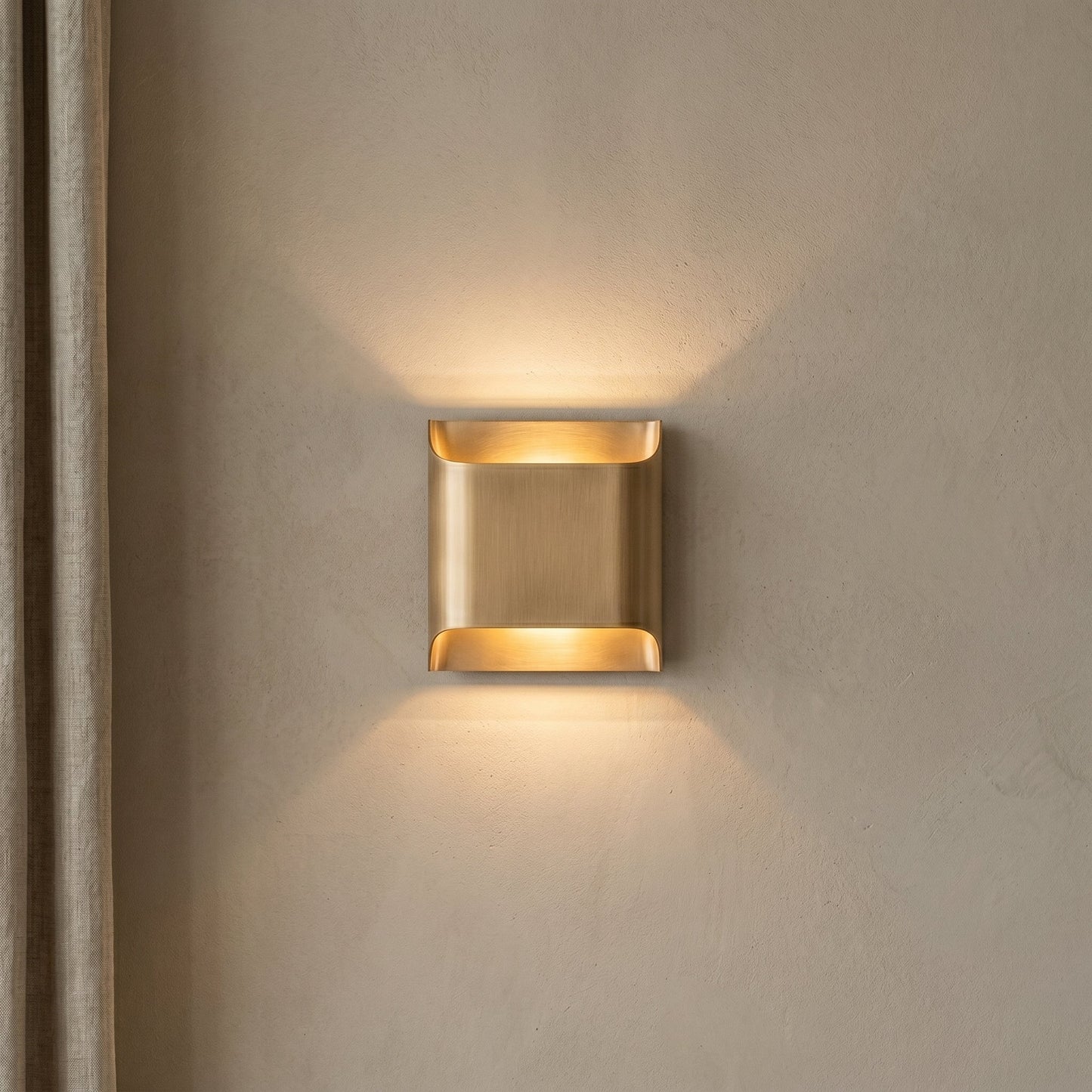 Modern Brass Wall Sconce with Elegant Tapered Shade | Stylish Wall Light for Timeless Ambiance 8