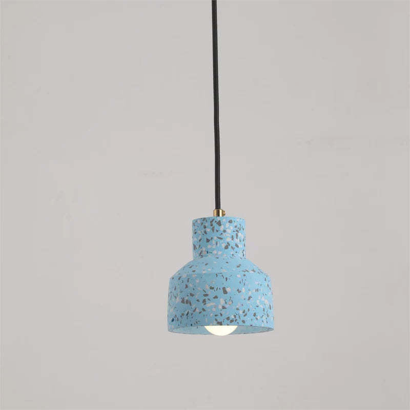 Aira Cement Dome Pendant Light | White, Blue, Red or Black