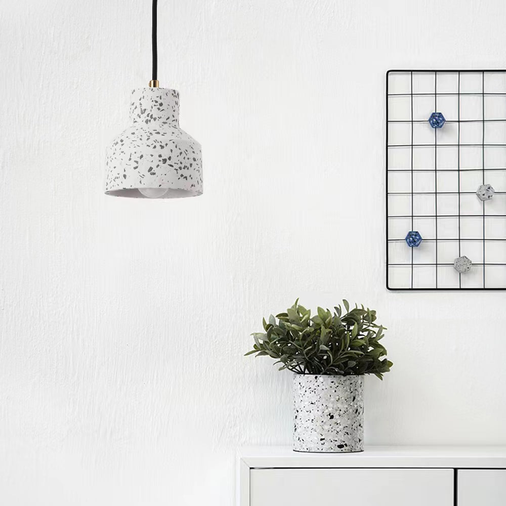 Aira Cement Dome Pendant Light | White, Blue, Red or Black