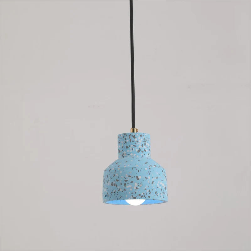 Aira Cement Dome Pendant Light | White, Blue, Red or Black
