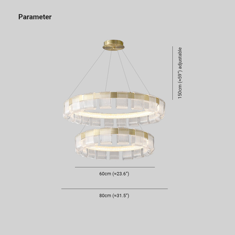 Modern Chandeliers | Adjustable Chandelier Light with Elegant Design | Perfect for Living Room & Bedroom