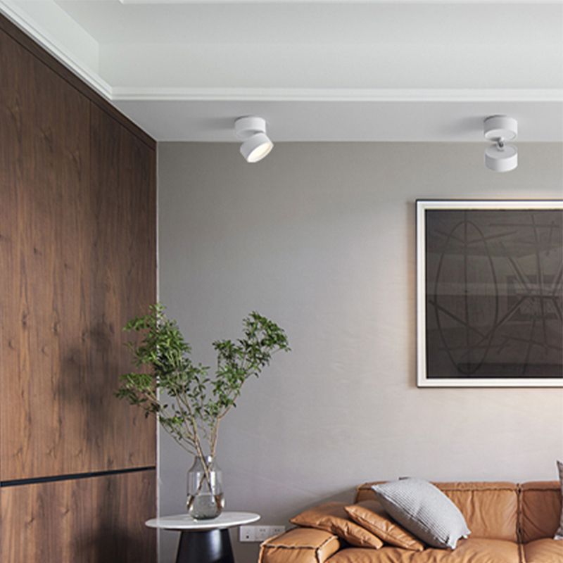 Modern Cylindrical Flush Mount Ceiling Light with Premium Metal Finish | Stylish LED Ceiling Light Fixture for Elegant Illumination 2