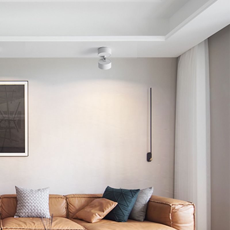 Modern Cylindrical Flush Mount Ceiling Light with Premium Metal Finish | Stylish LED Ceiling Light Fixture for Elegant Illumination 6