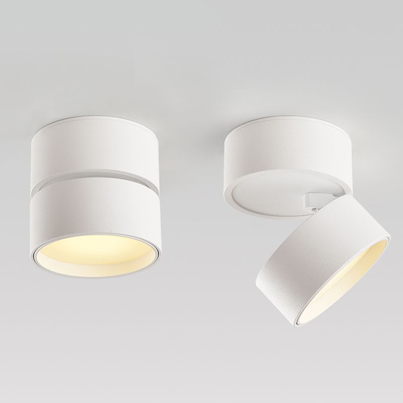 Modern Cylindrical Flush Mount Ceiling Light with Premium Metal Finish | Stylish LED Ceiling Light Fixture for Elegant Illumination 9