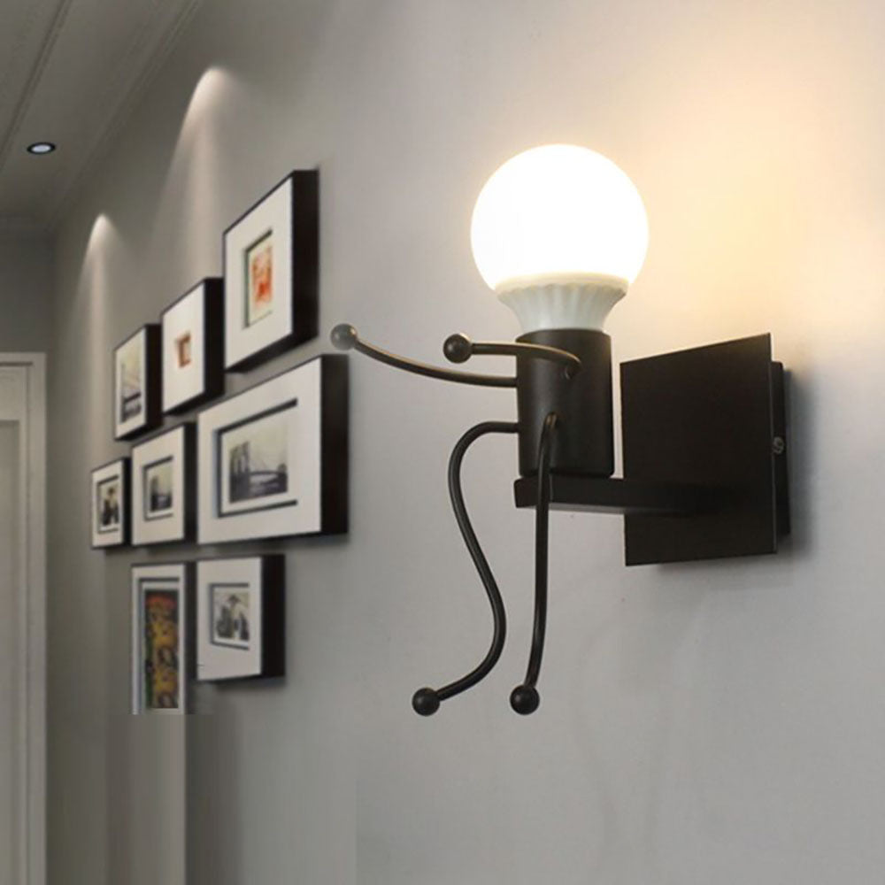 Modern Decorative Wall Lamp | Unique Metal Design with Playful Frame | Stylish Wall Sconces for Home Lighting 7