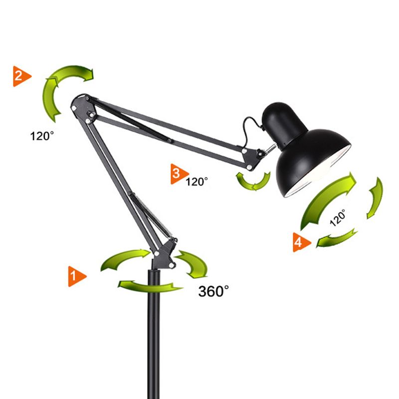 Modern Floor Lamp | Adjustable Height Black Standing Lamp for Stylish Living Room Lighting 6