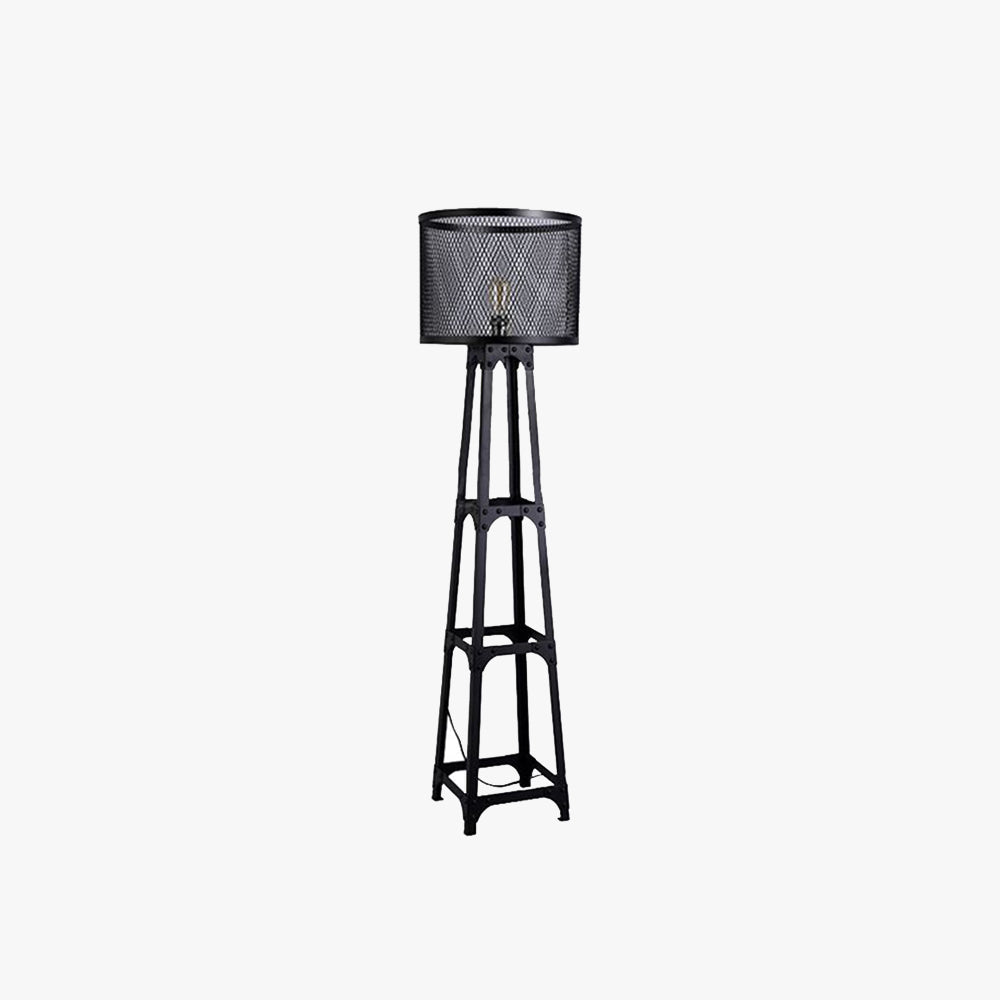 Alessio Mesh Cylinder Floor Lamp