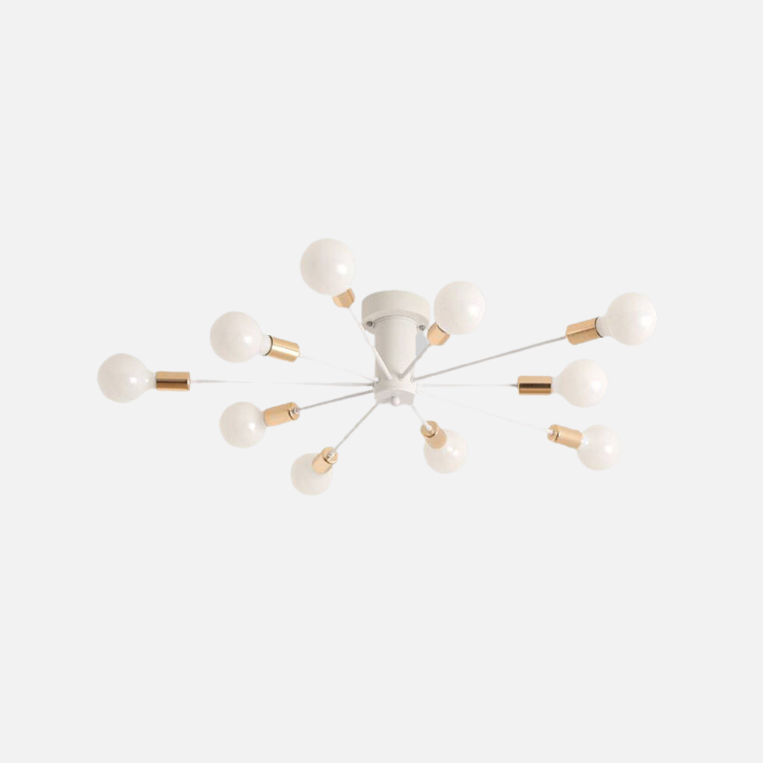 Modern Flush Mount Ceiling Light Fixture with 6/8/10 Heads | Elegant Design for Stylish Bedrooms and Living Rooms 1