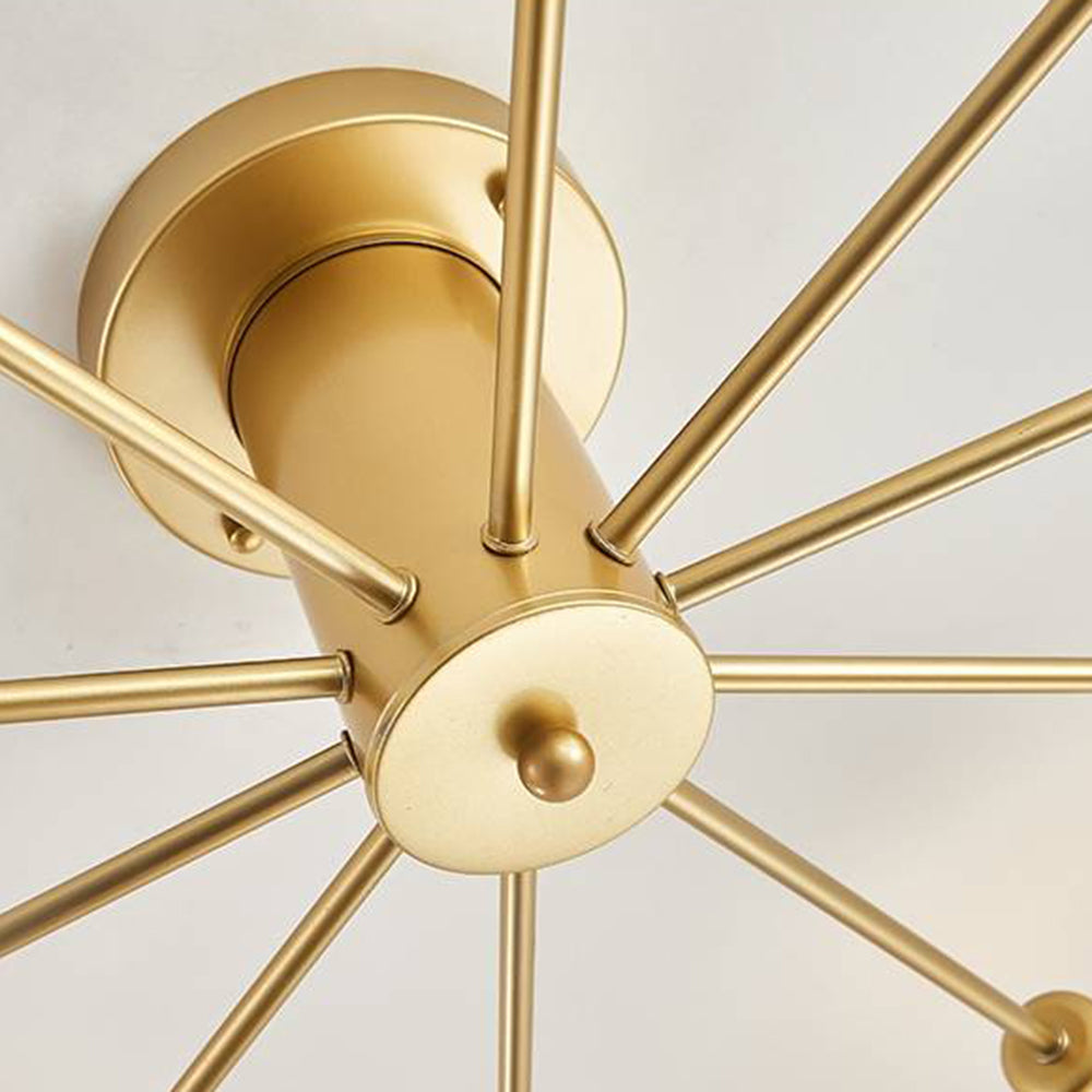 Modern Flush Mount Ceiling Light Fixture with 6/8/10 Heads | Elegant Design for Stylish Bedrooms and Living Rooms 7