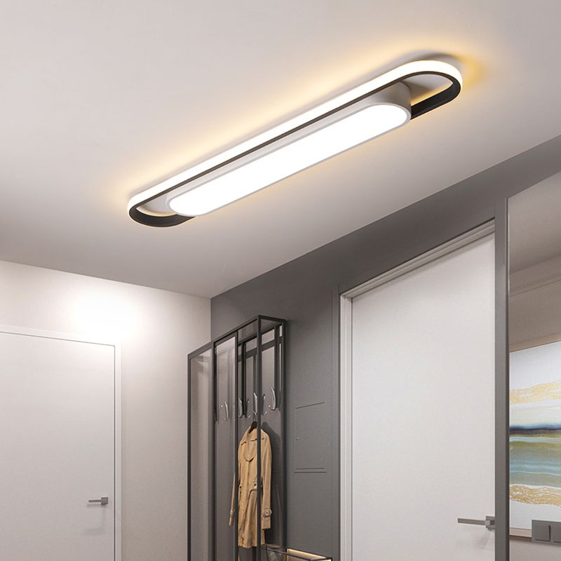 Modern Flush Mount Ceiling Light Fixture with Dimmable LED for Stylish Illumination in Bedrooms and Living Rooms 2