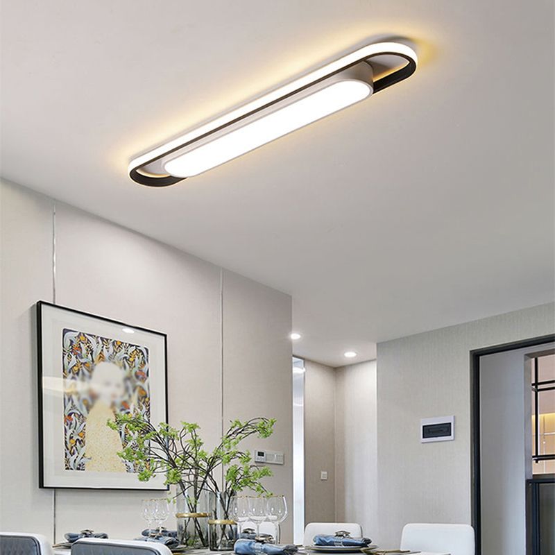 Modern Flush Mount Ceiling Light Fixture with Dimmable LED for Stylish Illumination in Bedrooms and Living Rooms 3