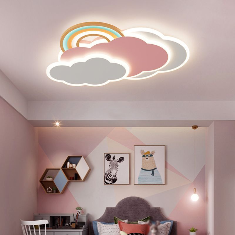 Modern Flush Mount Ceiling Light with Color Changing Feature | Dimmable LED Fixture for Stylish Living Room and Bedroom 5