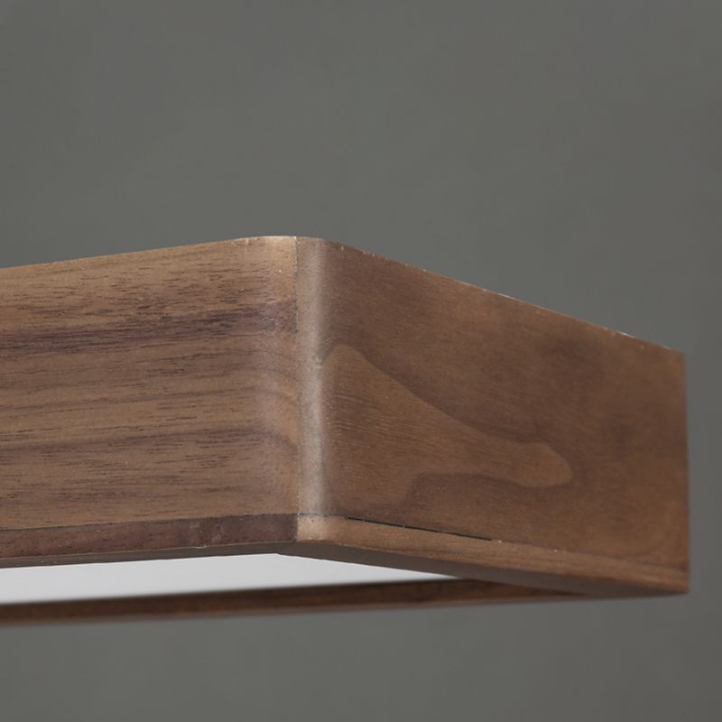 Modern Flush Mount Ceiling Light with LED Technology | Elegant Wood Finish for Cozy Ambiance 7