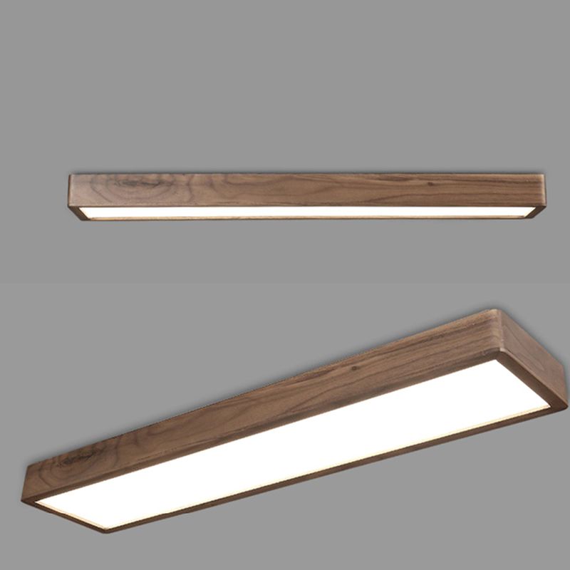 Modern Flush Mount Ceiling Light with LED Technology | Elegant Wood Finish for Cozy Ambiance 8