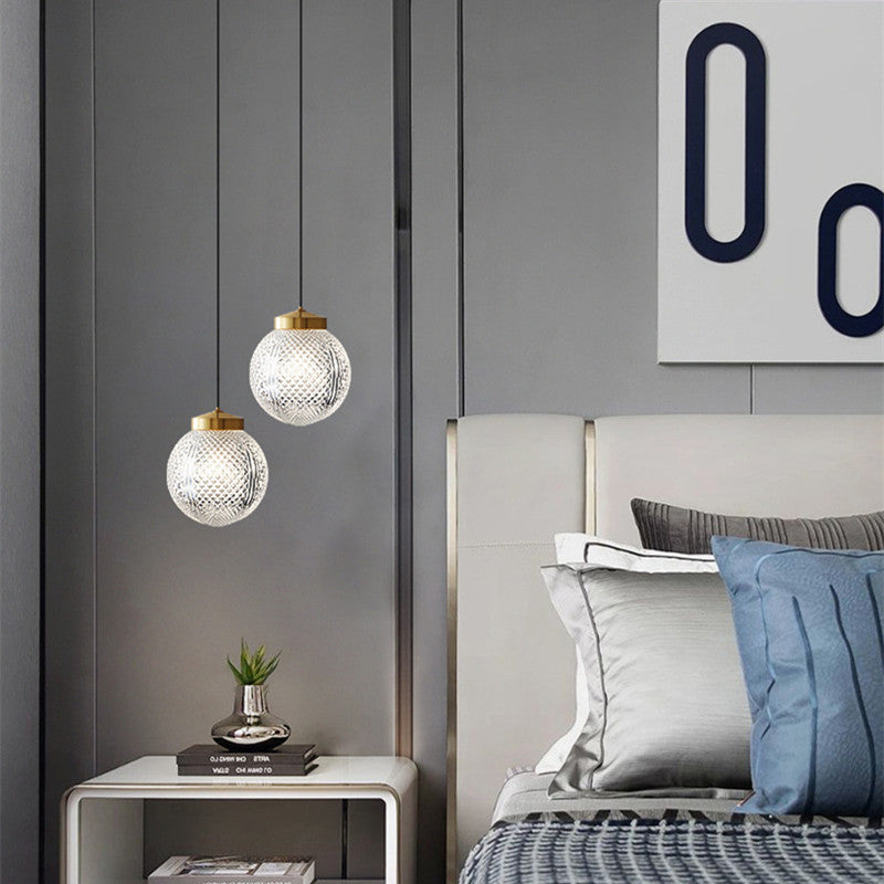 Arisha Circle Glass Pendant Light | Built-In LED | H19in | Metal & Glass