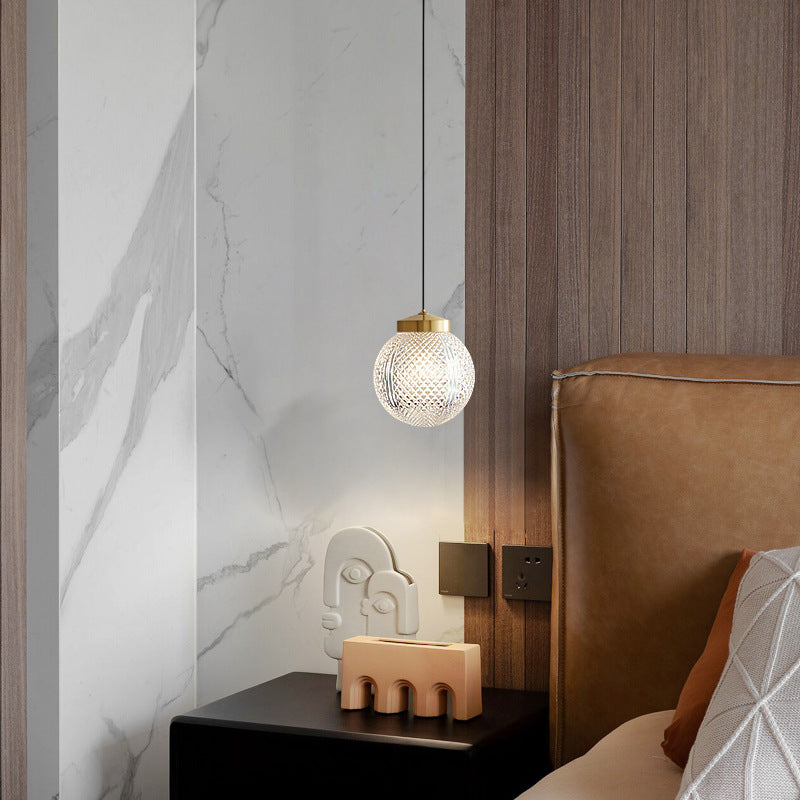 Arisha Circle Glass Pendant Light | Built-In LED | H19in | Metal & Glass