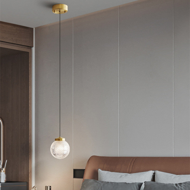 Arisha Circle Glass Pendant Light | Built-In LED | H19in | Metal & Glass