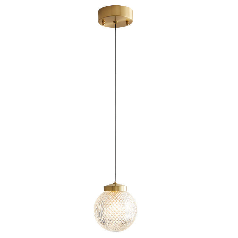 Arisha Circle Glass Pendant Light | Built-In LED | H19in | Metal & Glass