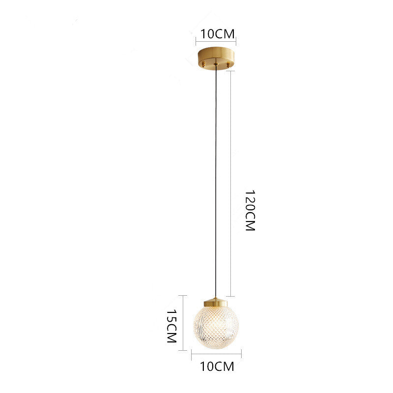 Arisha Circle Glass Pendant Light | Built-In LED | H19in | Metal & Glass