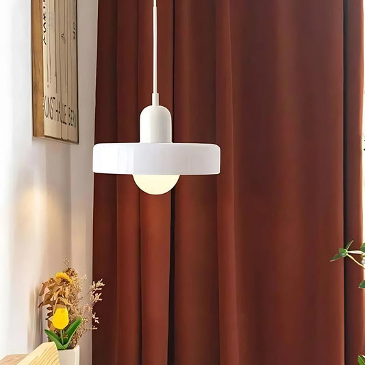 Modern Glass Pendant Lighting | Adjustable Halo Design for Balanced Illumination 0