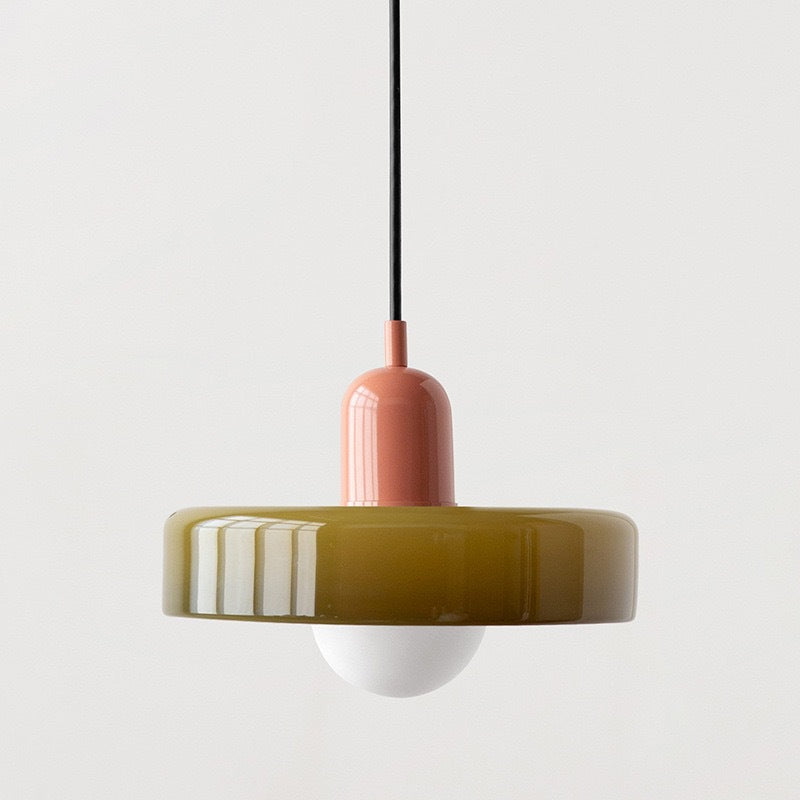 Modern Glass Pendant Lighting | Adjustable Halo Design for Balanced Illumination 15