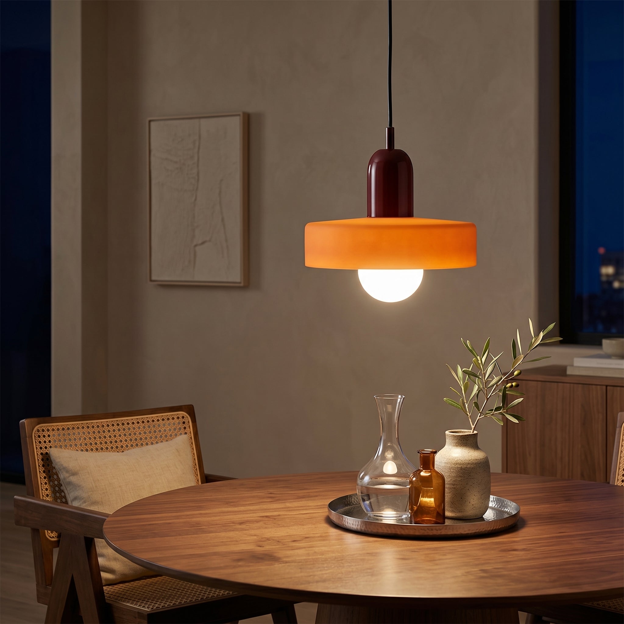 Luminous Halo Glass Pendant Light | 3 Glass x 5 Cup Colours