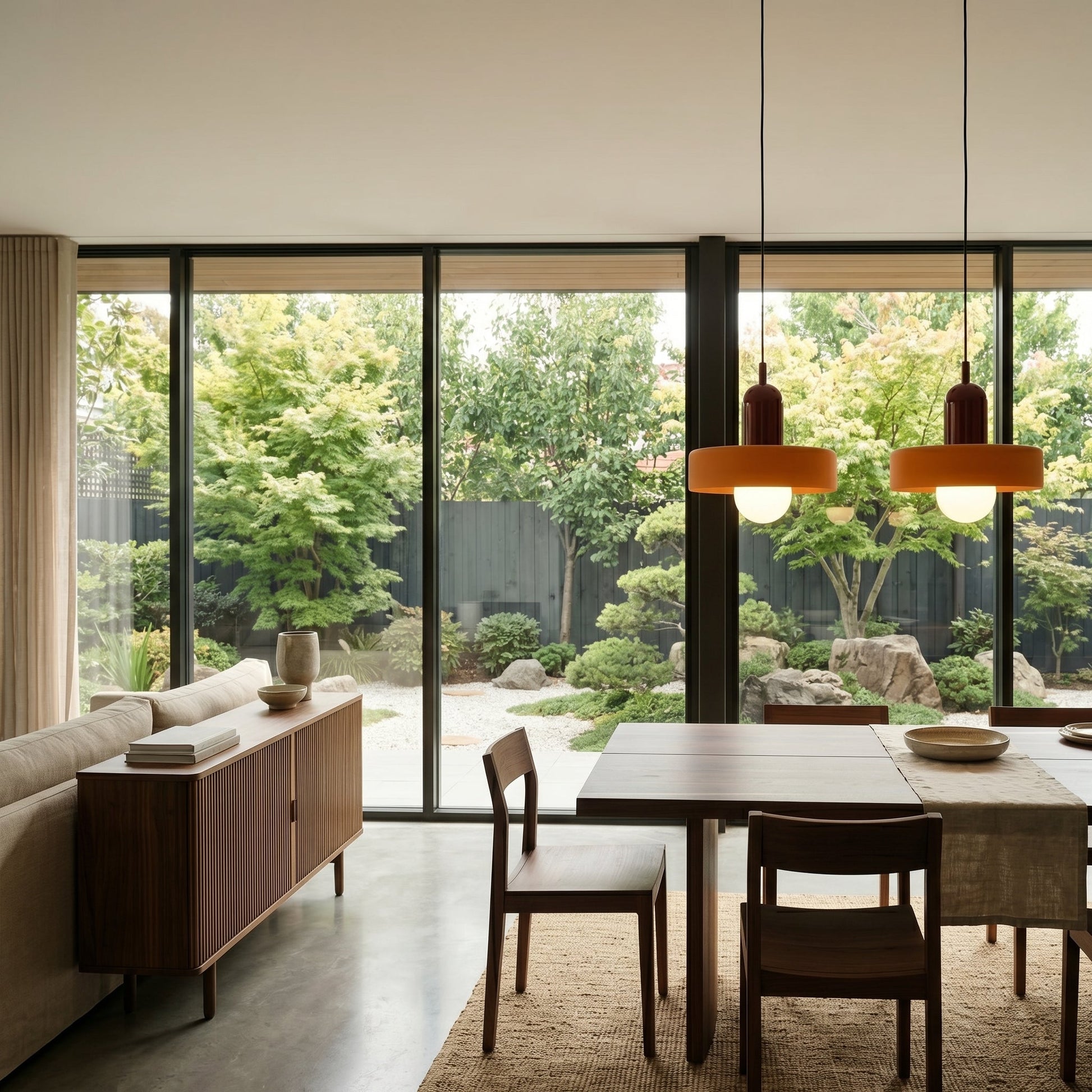 Modern Glass Pendant Lighting | Adjustable Halo Design for Balanced Illumination 4