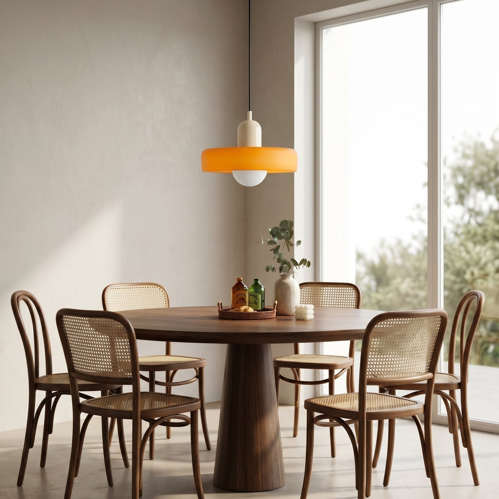 Modern Glass Pendant Lighting | Adjustable Halo Design for Balanced Illumination 5