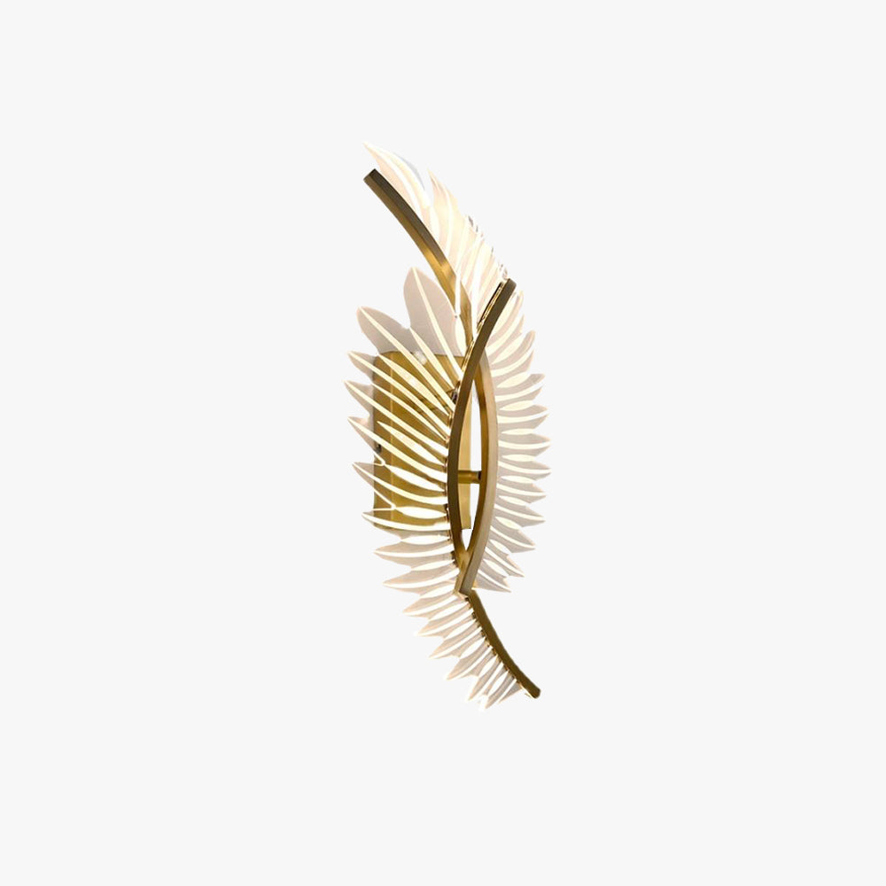 Kristy Gold Feather Wall Lamp | 3 Models
