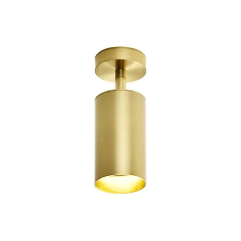 Freja Gold Spotlight Ceiling Light, Metal, 340-Degree Rotation | GU10 Bulb | Warm or Cool White, 5W Max