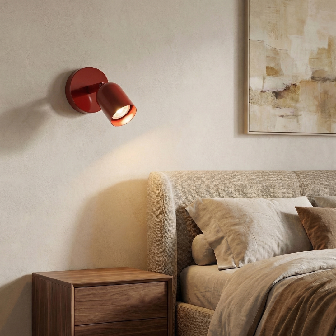 Modern Iron Wall Lamp | Dimmable Sconce Light with Soft LED Glow | Minimalist Design for Cozy Ambiance 2